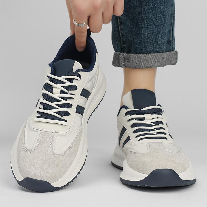 Forrest Gump Xiaobai Men's Shoes 2025 New Spring Breathable Versatile Casual Board Shoes Platform Heightening McQueen Sports Shoes