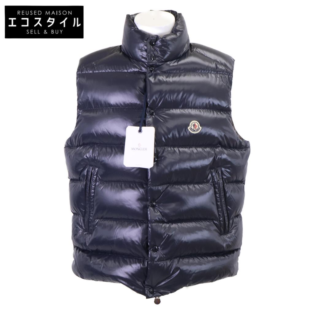 Moncler 24-year-old TIBB GILET Down Vest Jacket 5 NavyUsed