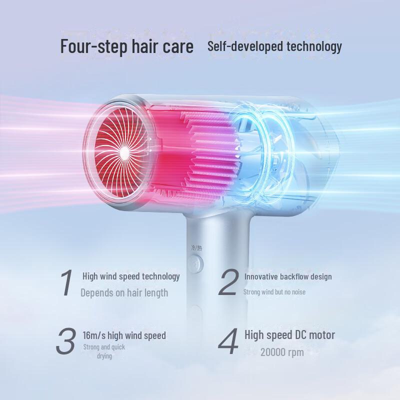 Kangfu Quick-Dry Hair Dryer: Constant Temperature & Ion Care for Household Use