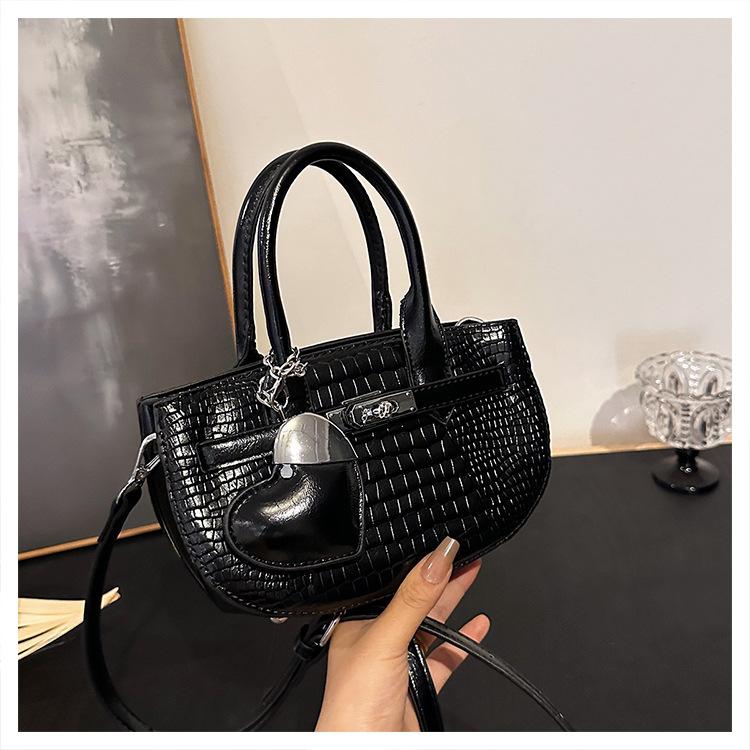 

Маленькая сумка премиум-текстуры, женская новая летняя универсальная сумка-мессенджер, модная портативная маленькая сумка чёрный