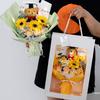 Diy Simulated Flower Bouquet Crochet Sunflower Finished Product Bouquet Graduation Doctoral Bear Valentine'S Day Birthday Gift