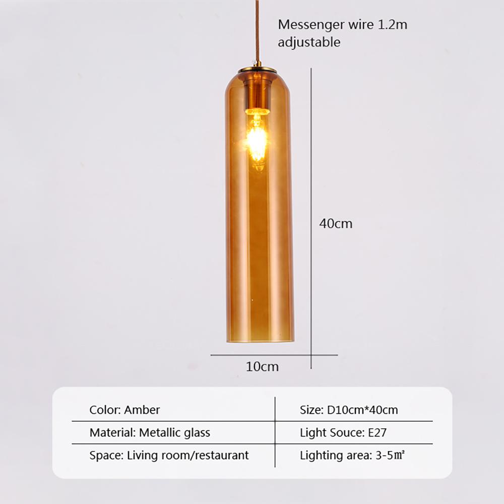 Modern LED Pendant Light Stained Glass Hanging Lamp Room For Bedside Bedroom Dining Room Living Room Illumination Fixture Lustre