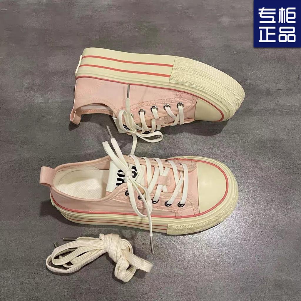 Thin Breathable 2025 New Summer Thick-soled Heightening Casual Little White Shoes Female Students Versatile Canvas Shoes Children