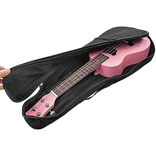 Black Ukulele Case, Ukulele Bag, Instrument Bag for Ukuleles, Lightweight, Waterproof, Thick, Cushioned, Soprano, Concert, and Tenor Ukuleles, Small G
