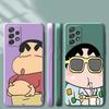 Phone Cover Case for Samsung Galaxy A50 A56 A71 A73 A05 A06 A04 A02s A53 A03 A30s A20s Cute Crayon Shin-chan