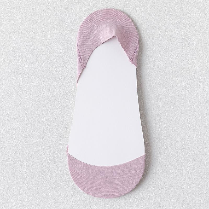 

Женские летние невидимые носки, ультратонкие, дышащие, нескользящие, с небольшой талией, тонкие, без ободка, носки-лодочки One size фиолетовый