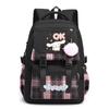 Cinnamoroll Kids School Backpack Boys Girls Large Capacity 20-35L Nylon Dual Strap Bag With Arc Shoulder Straps