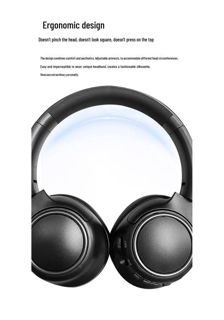 2026 ANC Noise Cancelling Bluetooth Over-Ear Headphones with HD Call and Sports Earbuds