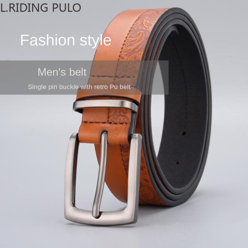 

Мужской ремень с пряжкой из цинкового сплава, модный мужской ремень в стиле ретро