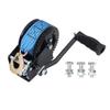Hand Winch 1200lbs 4.1:1 Gear Ratio 2 Way Ratchet Manual Winch with 26ft Belt for Boat Trailer Construction Site