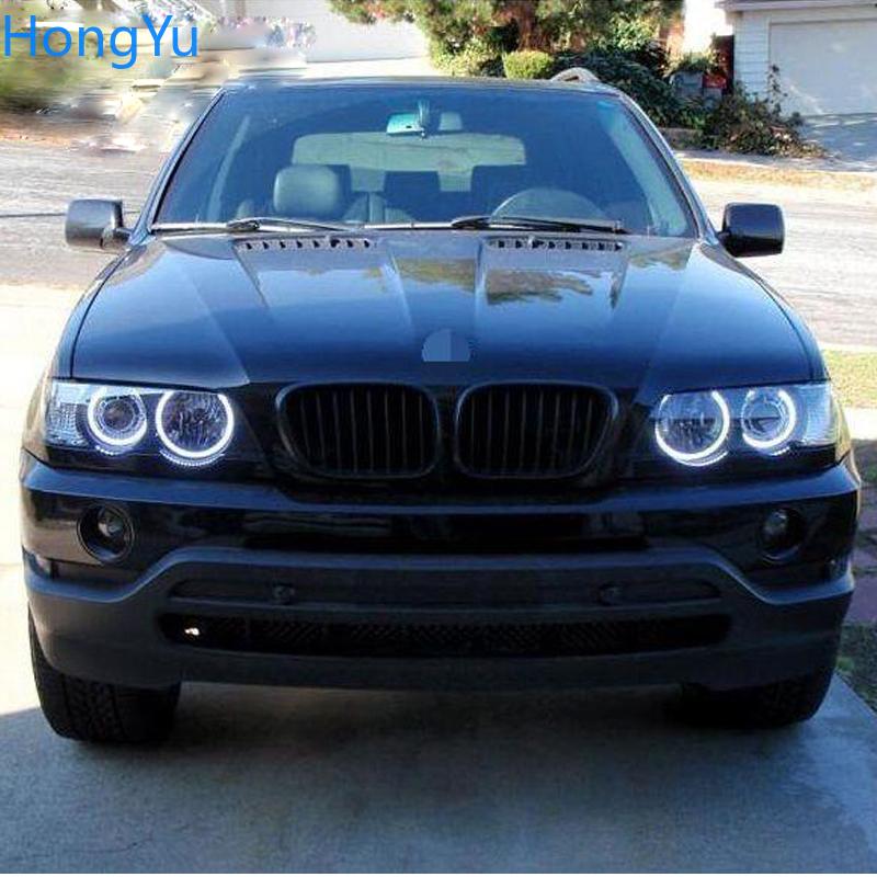 For BMW E53 X5 2000 2001 2002 2003 Premium Super Bright White 3528 SMD LED Angel Eye Kit Daytime Running Light DRL