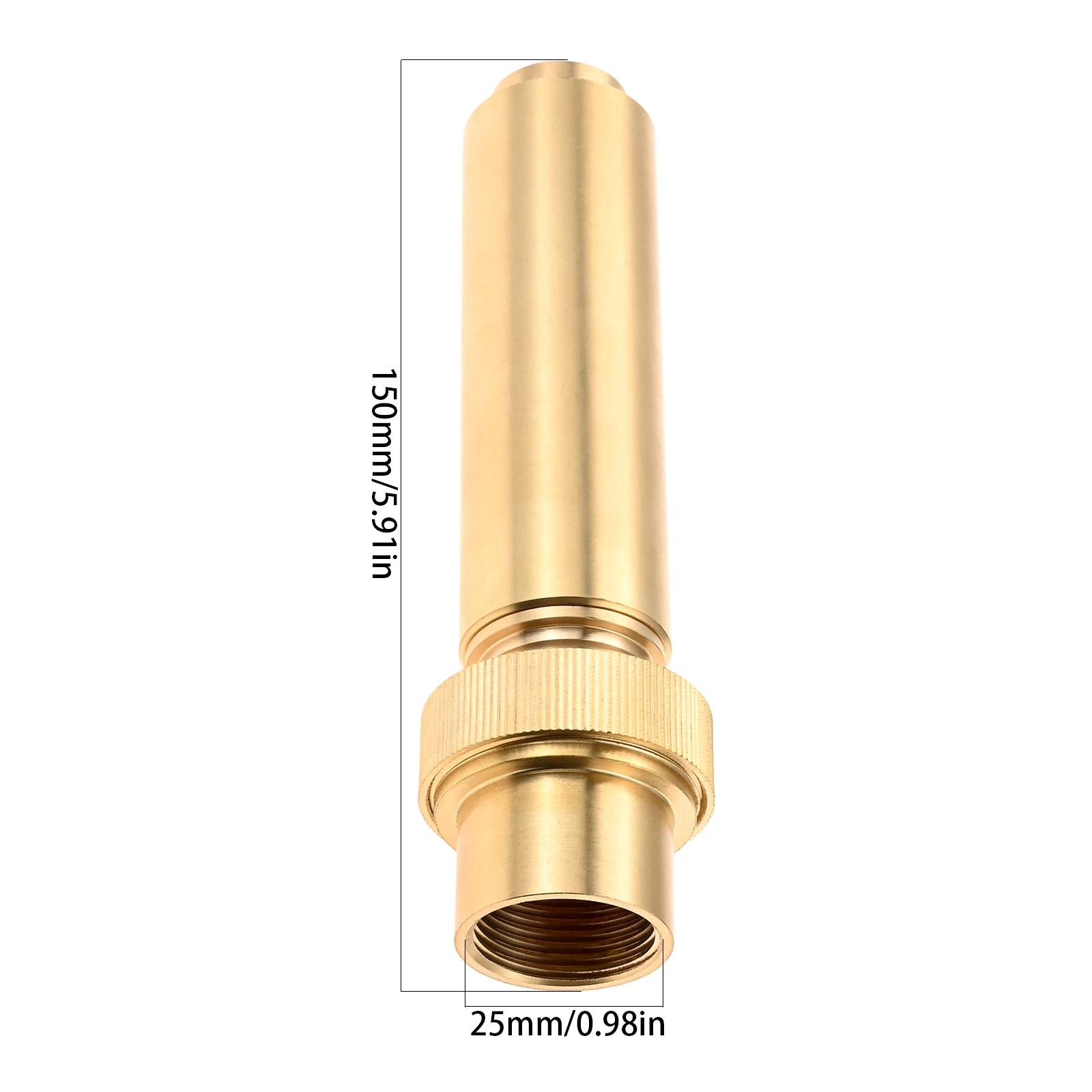 

1pc Brass Fountain Nozzle Rotating Air-Blended Spray Head Various Water Column 3/8 1 Thread Decor Garden Pond Pool Landscape