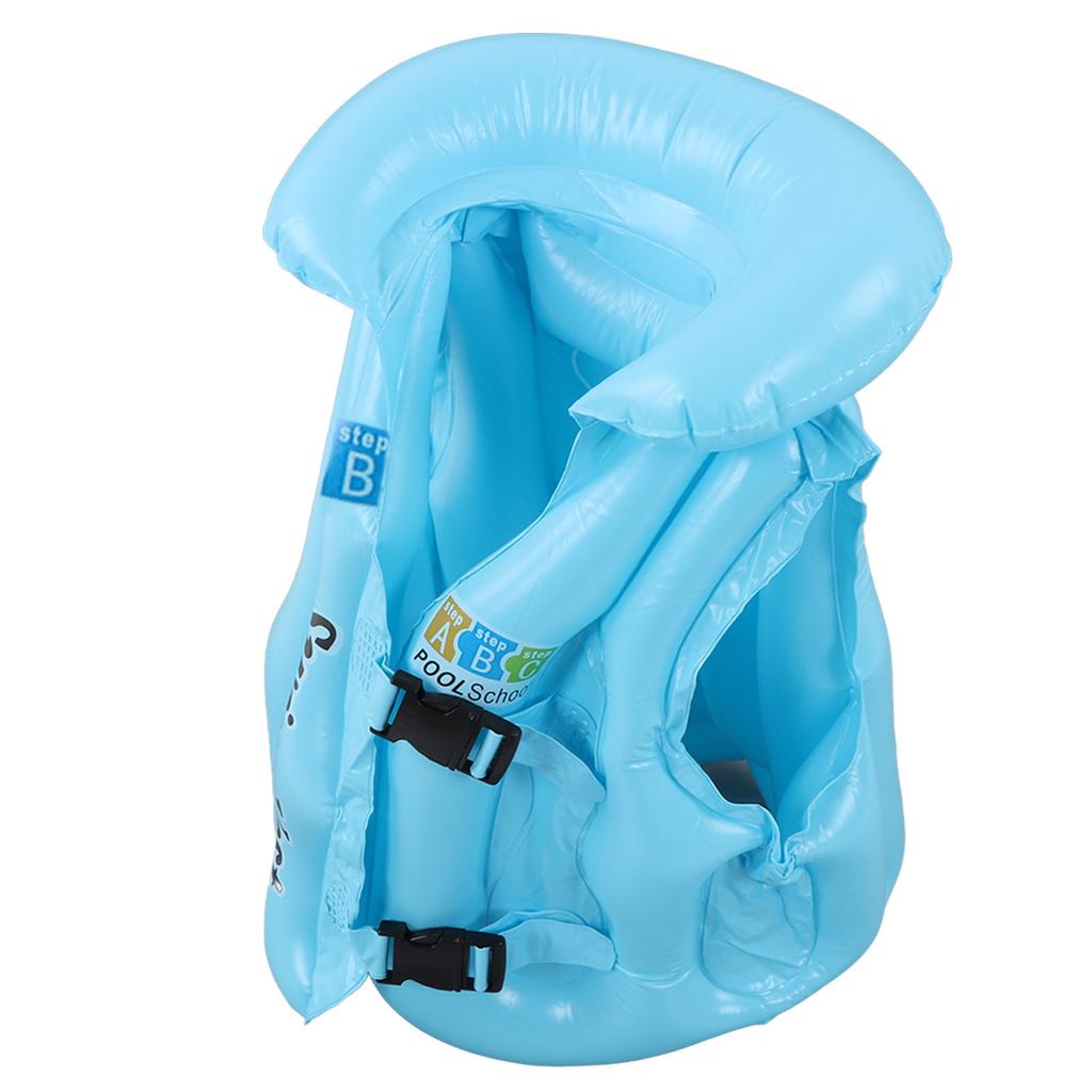 Toddler Inflatable Swim Suit Quick Release Buckle Children Kids Swimming Vest for 3‑8 Years Old