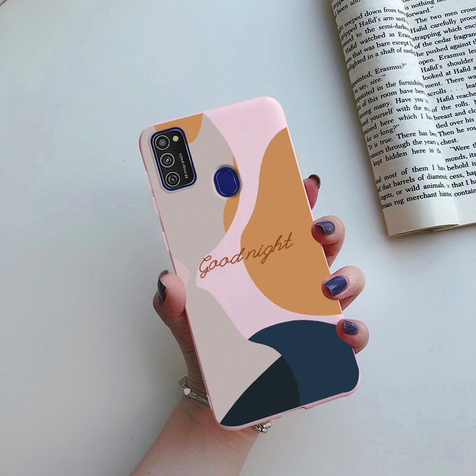 Cute Cartoon Case For Samsung Galaxy M51 M31 M21 M31S M21S M30S Case Candy Colorful Anime Painting TPU Silicone Cover Case Funda