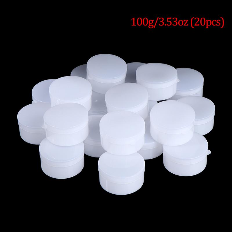 Lot De 100 Petits Pots échantillons Vides 5 Ml - Avec Couvercles à Vis - Transparents - Pour Cosmétiques, Bijoux