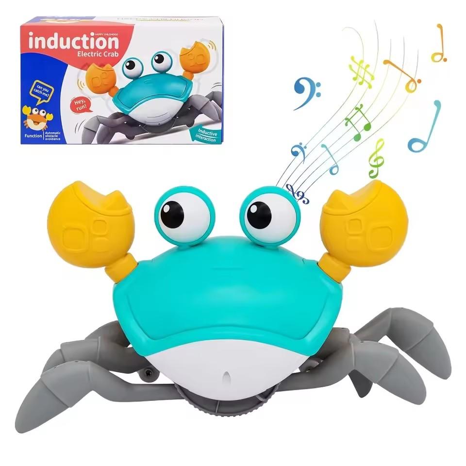 New Dancing Crab Run Away Toy For Babies Crawling Interactive Escape Crabs Kids Electronic Toys Birthday Christmas Gift