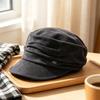 Autumn and Winter Melad Equestrian Hat Retro Versatile Cold Hat Fashionable Face Showing Small Duck Tongue Hat Casual Temperament Hat Women's Style