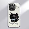 Polka Dot Big Face Cat for Apple 17 Promax Cartoon Female Model for IPhone Mobile Phone Case 16 New Model 15 Hydrogel Shell
