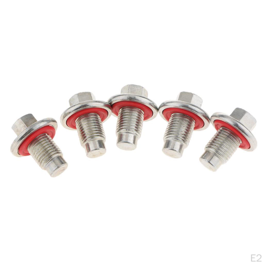 10Pcs Oil Pan Drain Plug Screw Bolt for 03-19