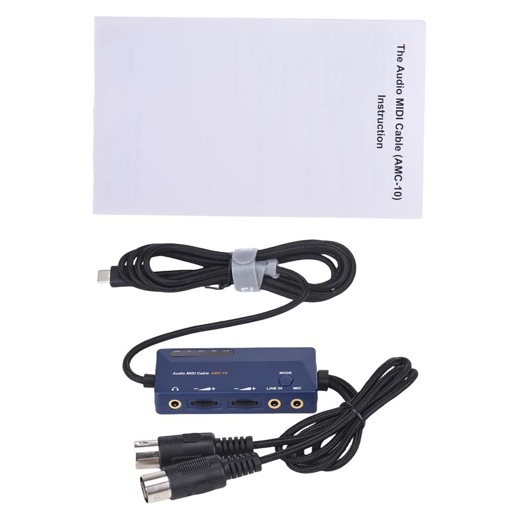 DOREMiDi MIDI To Type C Interface MIDI Cable Adapter for Editing Recording Track Audio MIDI Cable USB C Converter Built