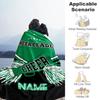 Green Personalized Name Blanket Multi-purpose Personalized Blanket Warmthful Decor Perfect for Seaside Nap Living Room Office Four Seasons Multipurpos