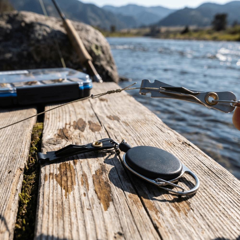 2PCS 4 in 1 Fly Fishing Knot Tool Quick Fast Tying Fishing Nipper  Fly Fishing