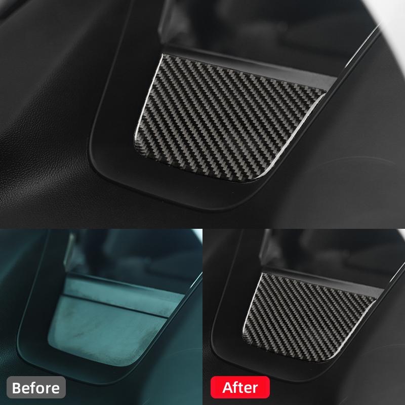 For Chevrolet Camaro 2017-2022 Accessories Carbon Fiber Interior Car Instrument Panel Decorative Sticker Trim Cover