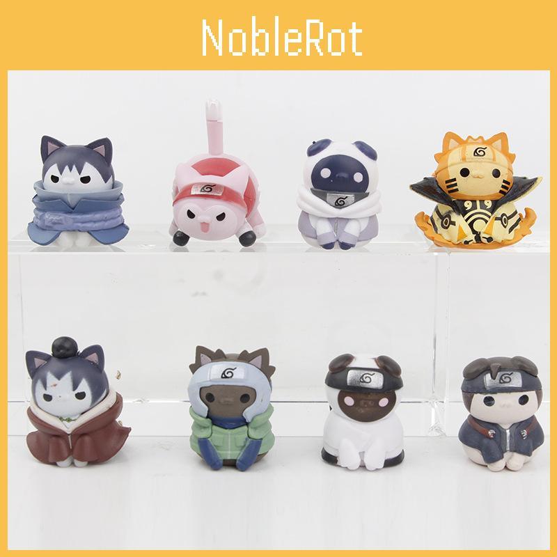 Abs Naruto Cats Action Figure Model Anime Collectors Gift Decoration Kids Gift