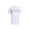 Chest Stripe Polo Shirt Asia Sizing 'White' Men's IU4344