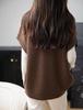 Women's V-neck Ribbed Wool Sweater Vest - Sleeveless, Loose Fit for Autumn/Winter.