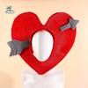 Rote Lustige Valentinstags-Herz-Mütze Liebe Pfirsich Cosplay Amor Herz Amors Pfeil Mütze Kopfbedeckung Kopfbedeckung Foto Requisiten Mütze