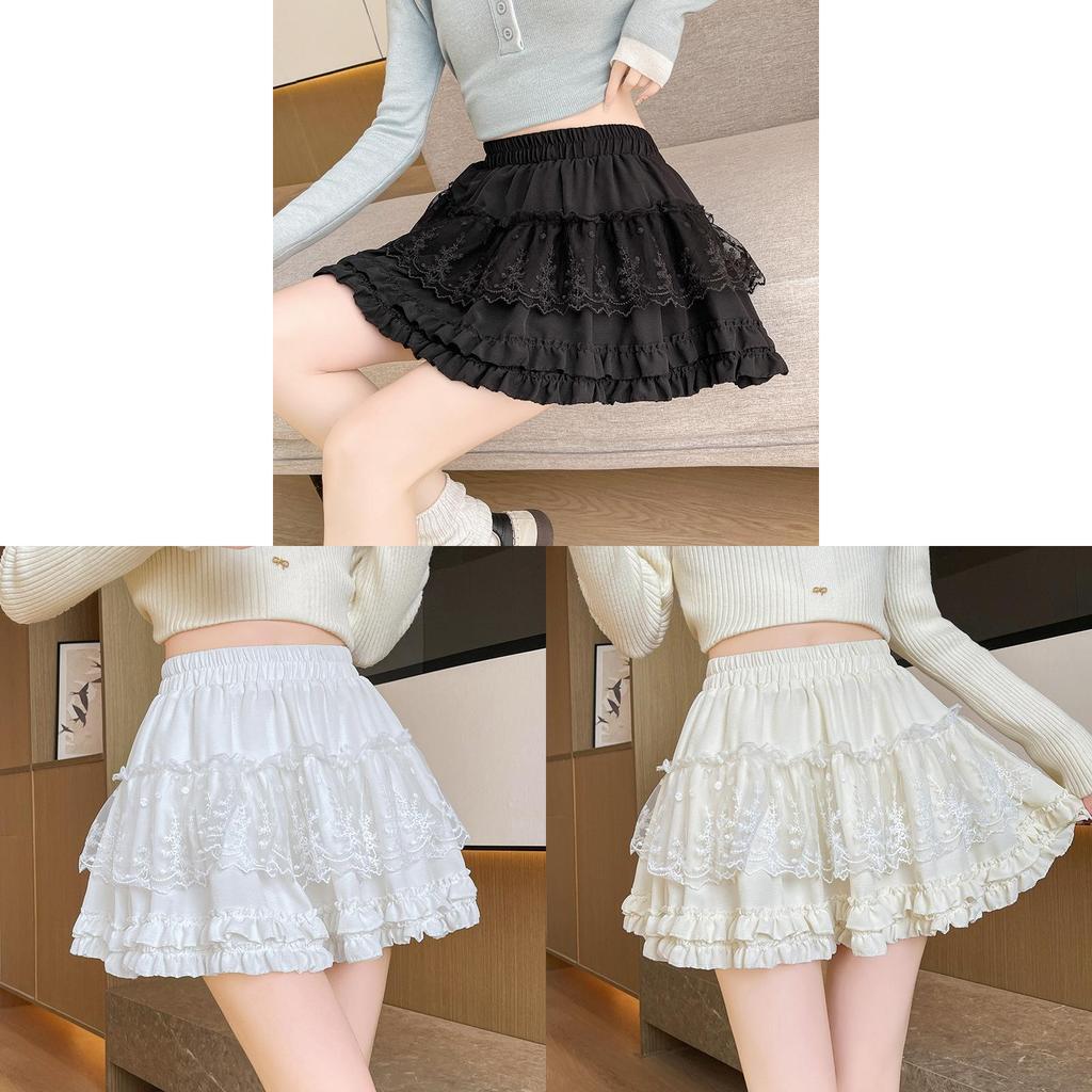 Classic Plain Tulle Skirt For Women With High Waist And Puff Design For Summer Fashion