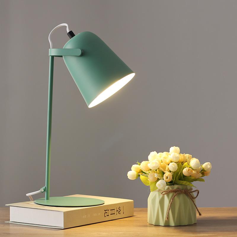 Nordic Macaron-Colored LED Desk Lamp - Eye-Protecting, Dorm-Ready for Students