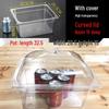 Acrylic Rectangular Cold Dish Display Tray