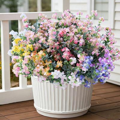 Kunstbloemen voor Buiten Lente Nep Wilde Bloemenbosje voor Tuin Portiek Terras Raam Bruiloft Boerderij Huisdecoratie