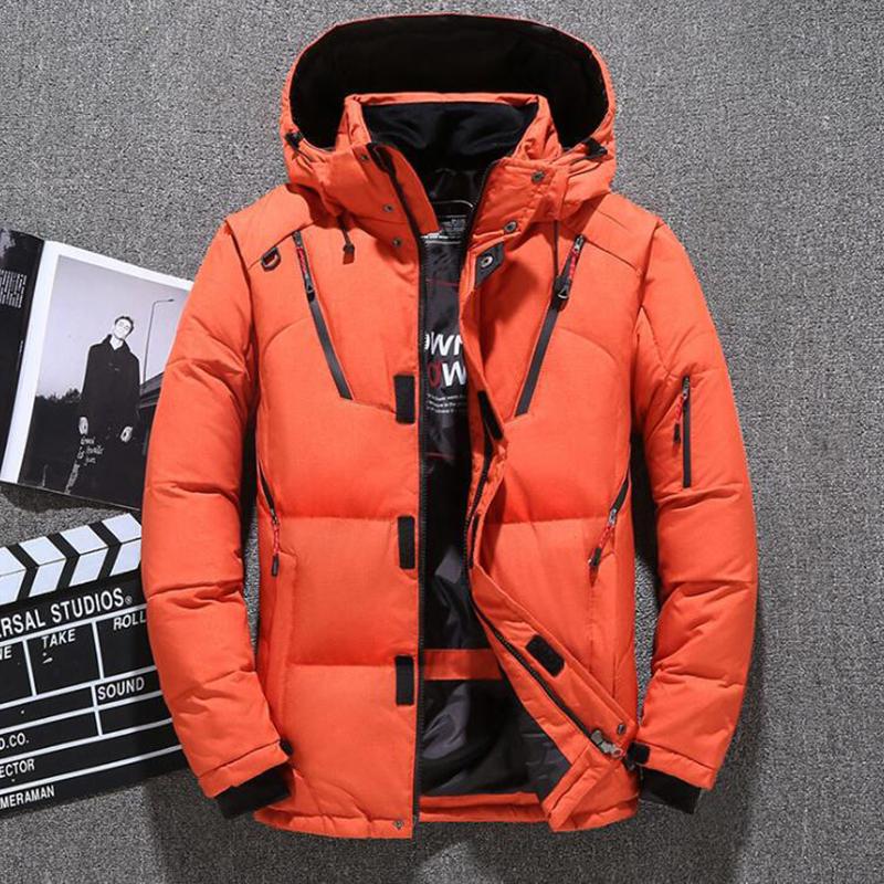 Pánská péřová bunda na podzim a zimu, krátká outdoorová bavlněná bunda, silná a teplá ležérní bunda