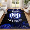 Inter Milan Carpet Door Mat for Living Room or Bedroom Protective Mat Under Chair Office Decoration Christmas Gift Birthday Present