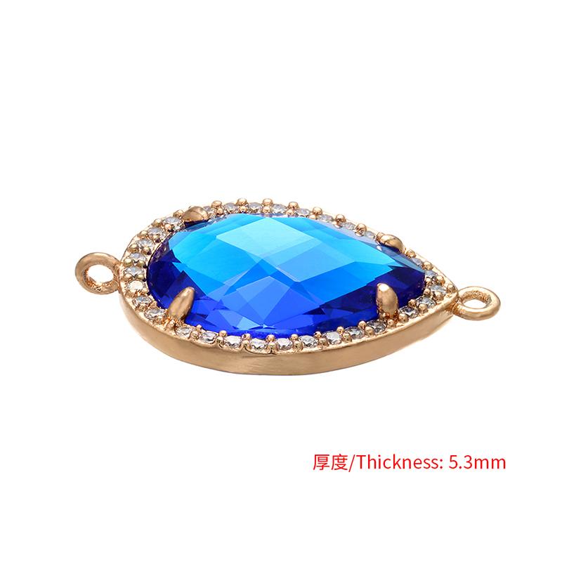 ZHUKOU 16x25mm high quality crystal connector for women DIY necklace earrings bracelet jewelry accessories Making model: VS378