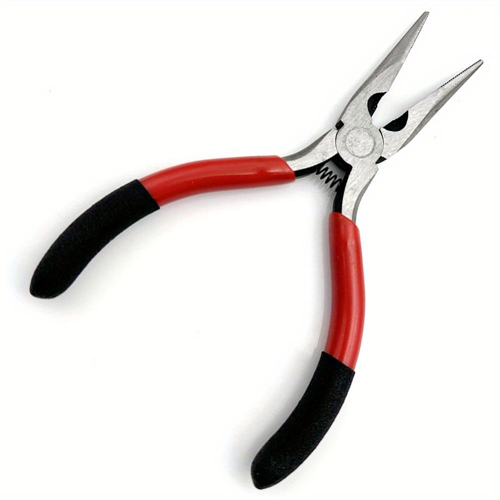 2pcs/set Needle Nosed Pliers 5 Inch DIY Hand Prebuilt Coil Wire Long Nose Pliers Portable Durable Steel Repair Tool