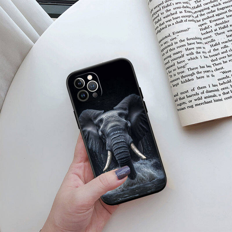 MH8 Animal Elephant Phone Shell Case for iPhone 7 8 11 12 13 14 15 16 17 16E XS Pro Max XR X SE Air