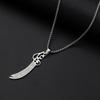 Roestvrij Staal Islamitische Imam Ali Zulfiqar Zwaard Hanger Ketting Koran Hanger Sjiitische Islamitische Sieraden voor Mannen en Vrouwen