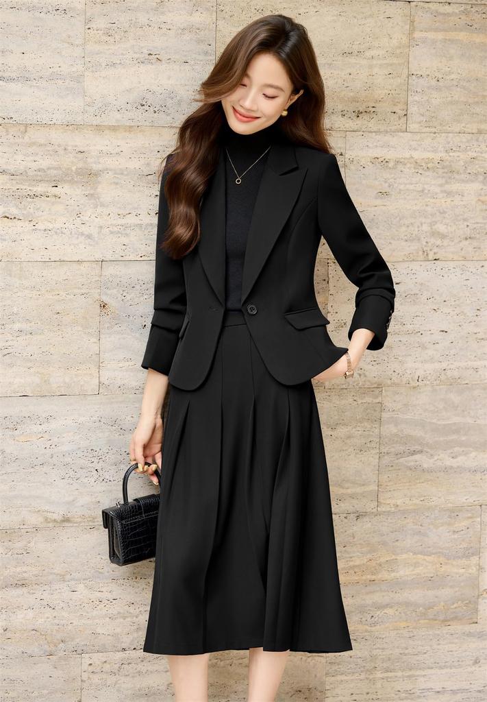 Skirt Suit for Women in their 30s and 40s Stylish Business Formal Wear for Entrance Spring and Autumn Ceremonial Casual Wear for Suitable for Women in