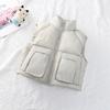Kids Stand Collar Thickened Padded Vest Children Winter Autumn Sleeveless Outerwear