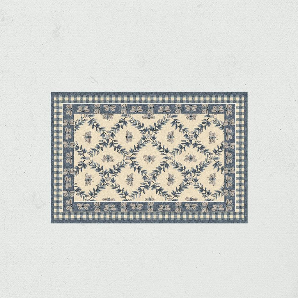 Vintage French Rural Rugs for Living Room Large Area Carpet Soft Bedroom Floor Mat Dining Room Mats Washable Anti-slip Door Rug