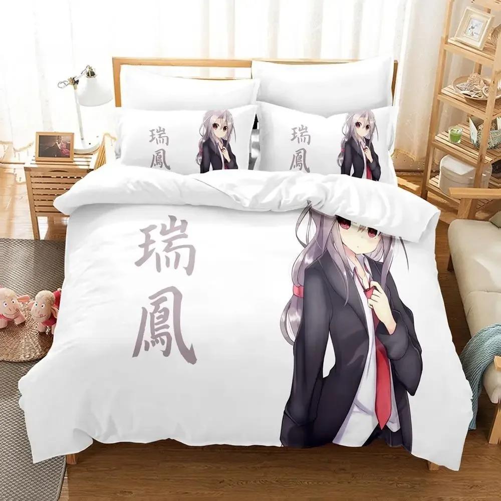 Cozy Soft Single Twin Full Queen King Zuihou Kancolle Size Bed Aldult Kid Bedroom Sets Print Quilt
