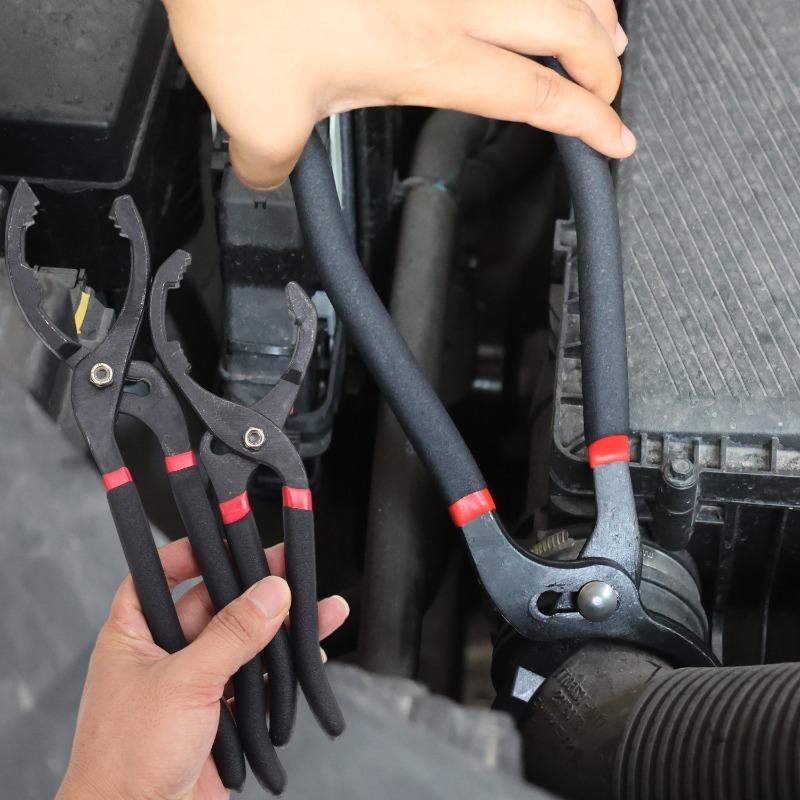 10/12Inch Oil Filter Pliers Clamp Type Wrench Oil Filter Remove Disassembly Tool Filter Element Wrench for Truck Car Repair