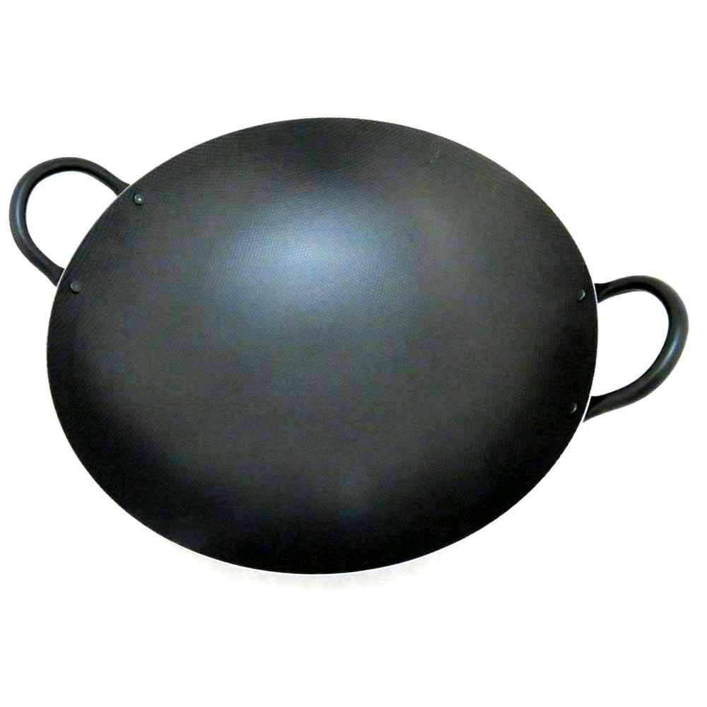 Endo Shoji Professional Wok, 36cm, Iron, Two-Handed, Super Embossed, Made In Japan, ATY7636