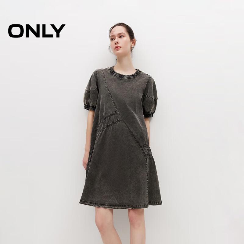 

ONLY Women s Puff Sleeve A-Line Mini Dress M