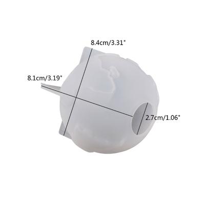 Plaster Aromatherapy Candle Mold Globe Candle Making Mold 3D Earth Resin Mold Earth Decorative Craft Mold for Home Decor