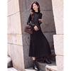 Elegant Sleeveless PU Vest and Midi Dress Set